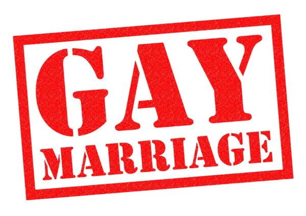 GAY MARRIAGE Rubber Stamp — Stock Photo, Image