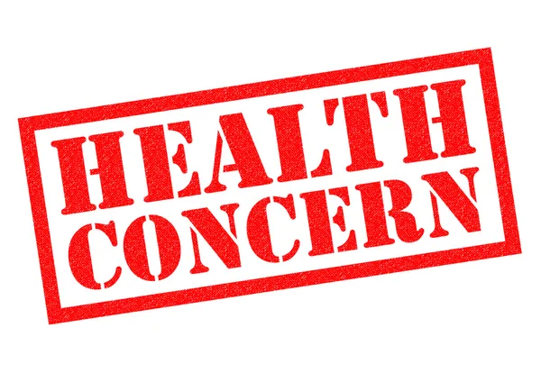 HEALTH CONCERN Rubber Stamp — Stock Photo, Image