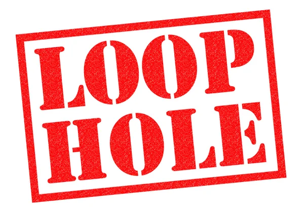 Sello de goma LOOP HOLE — Foto de Stock