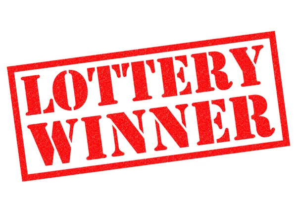 LOTTERY WINNER Rubber Stamp — Stock Photo, Image