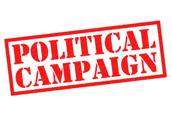 Politická kampaň razítko — Stock fotografie