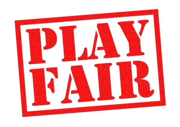 PLAY FAIR Rubber Stamp — Stock Photo, Image