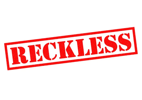 RECKLESS Rubber Stamp — Stock Photo, Image