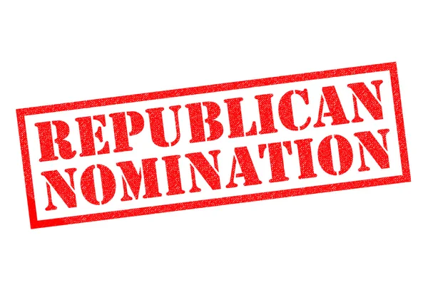 REPUBLICAN NOMINATION Rubber Stamp — Stock Photo, Image