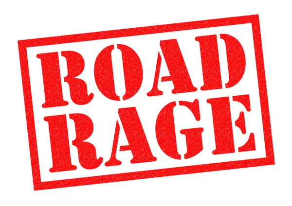 Road Rage gummistämpel — Stockfoto