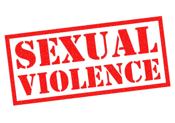 Sello de goma VIOLENCIA SEXUAL — Foto de Stock