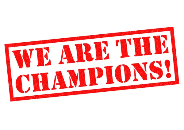 WE ARE THE CHAMPIONS! — Stock Photo, Image