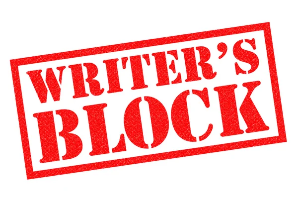 WRITER 'S BLOCK Sello de goma —  Fotos de Stock