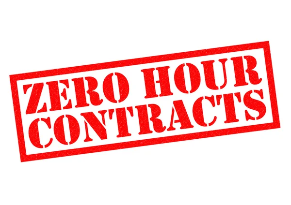 Zero Hour contracten — Stockfoto