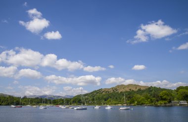 Lake Windermere in the Lake District clipart