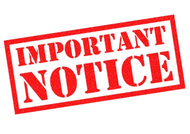 IMPORTANT NOTICE Rubber Stamp clipart