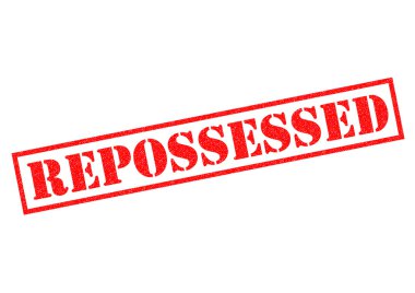 REPOSSESSED Rubber Stamp clipart