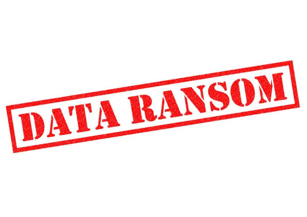 Резиновая марка DATA RANSOM — стоковое фото