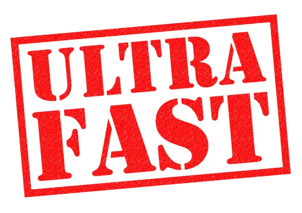 Ultra Fast! Gummistämpel — Stockfoto