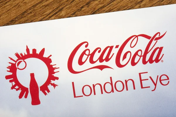 Coca Cola London Eye logotyp — Stockfoto