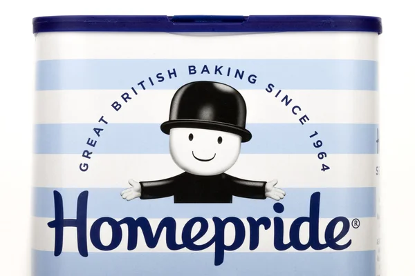 Homepride Logo na produkcie — Zdjęcie stockowe