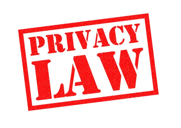 PRIVACY LAW Rubber Stamp — Stock Photo, Image