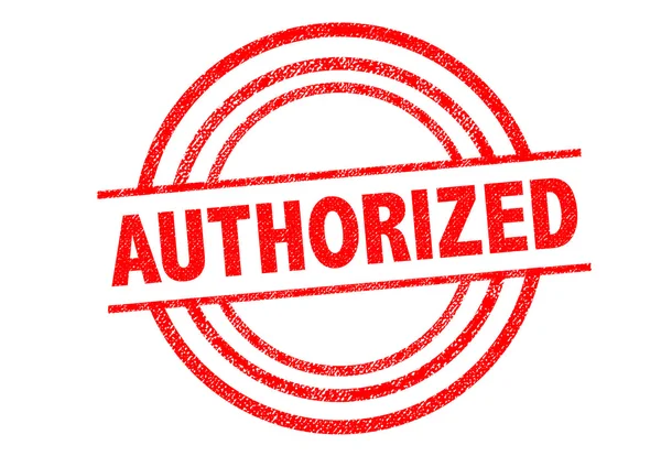 AUTHORIZED Rubber Stamp — Stock Photo, Image