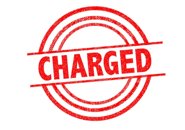 CHARGED Rubber Stamp — Stock Photo, Image