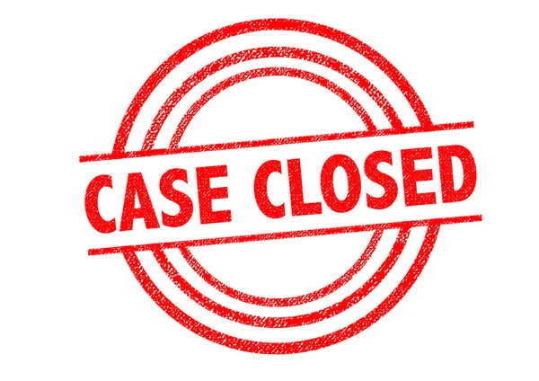 CASE CLOSED Rubber Stamp — Stock Photo, Image