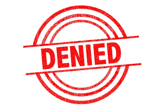 DENIED Rubber Stamp — Stock Photo, Image