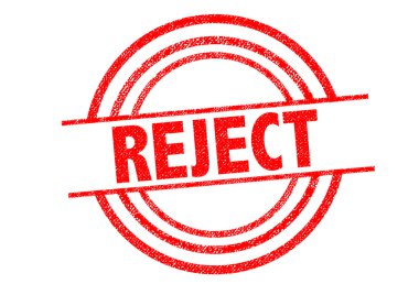 Lastik damgası reddetmek