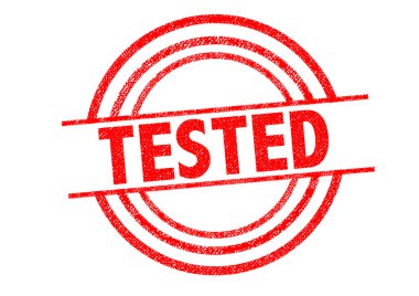 Test lastik damgası