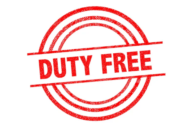 DUTY FREE Rubber Stamp — Stock Photo, Image
