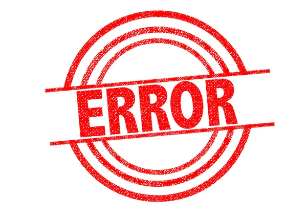 ERROR Rubber Stamp — Stock Photo, Image