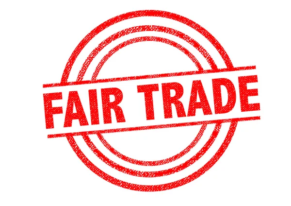 FAIR TRADE Rubber Stamp — Stock Photo, Image