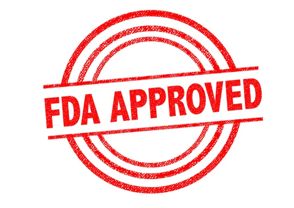 Stempel Karet APPROVED FDA — Stok Foto