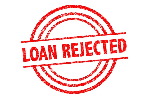 LOAN REJECTED Rubber Stamp — Stock Photo, Image