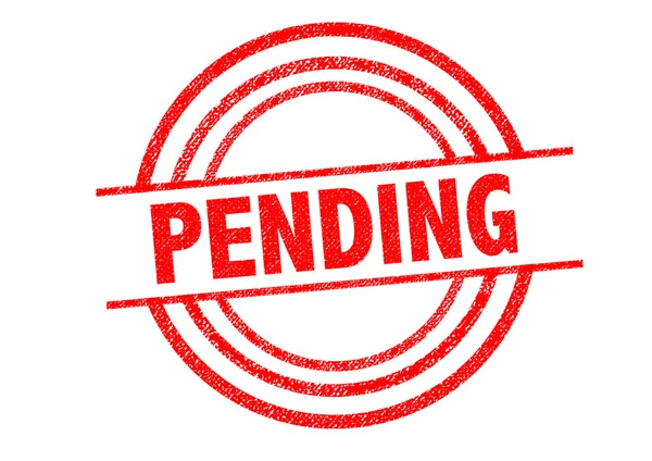 PENDING Rubber Stamp — Stock Photo, Image