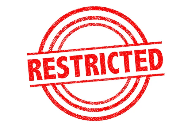 RESTRICTED Rubber Stamp — Stock Photo, Image