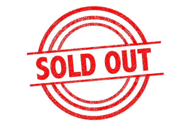 SOLD OUT Rubber Stamp — Stock Photo, Image