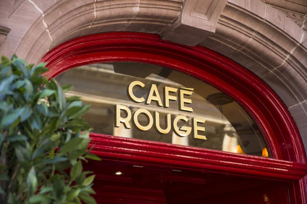 Cafe Rouge w Bury St. Edmunds — Zdjęcie stockowe