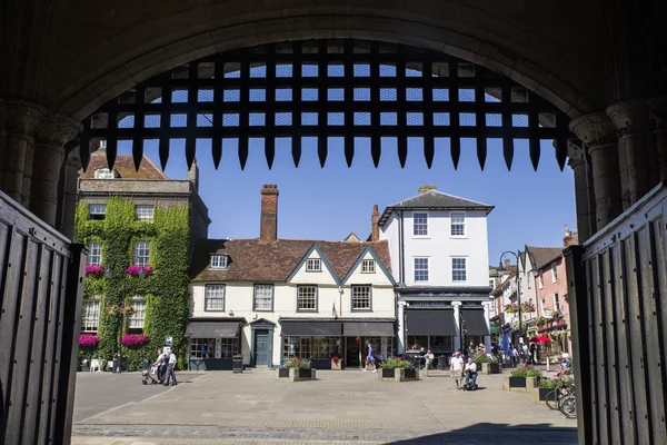 View of Bury St. Edmunds from the Abbey Gate — Stock Photo, Image