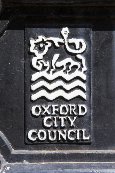 Câmara Municipal de Oxford Emblema — Fotografia de Stock
