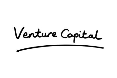 Beyaz arkaplanda Venture Capital el yazısı.