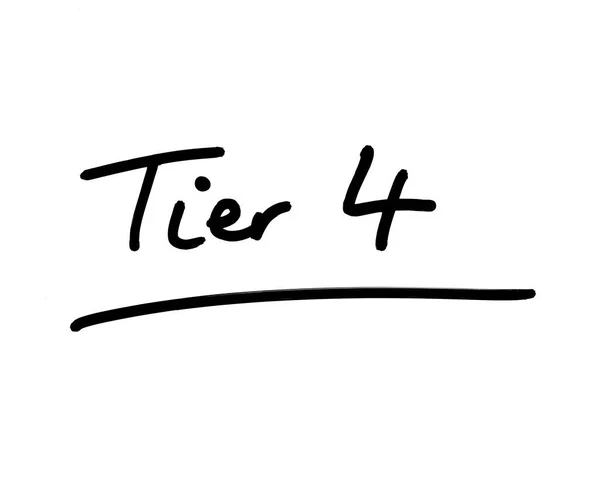 Tier Handwritten White Background — Stock Photo, Image