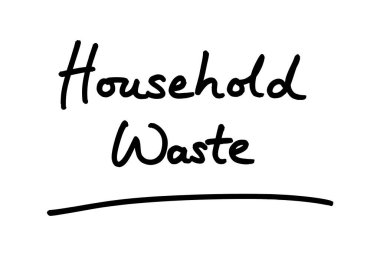 Beyaz arka planda el yazısı ile atık.