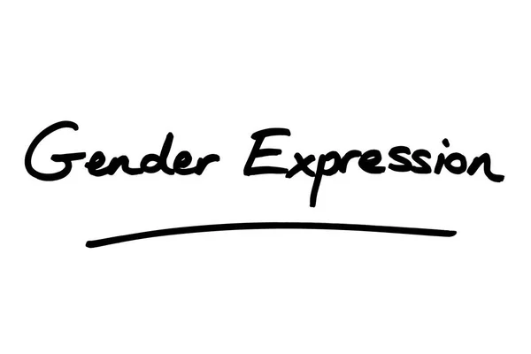 Termo Expressão Gênero Escrito Mão Fundo Branco — Fotografia de Stock