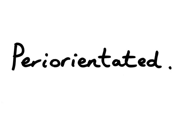 Periorientated Terimi Beyaz Arkaplanda Yazısıyla Yazılmış — Stok fotoğraf