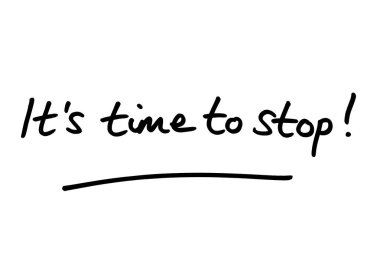 Durma zamanı! Beyaz bir arkaplanda el yazısı.