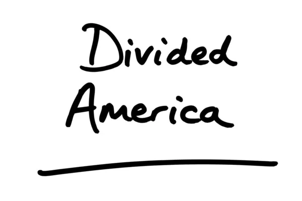 America Divisa Scritta Mano Sfondo Bianco — Foto Stock