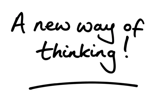New Way Thinking Handwritten White Background — Stock Photo, Image