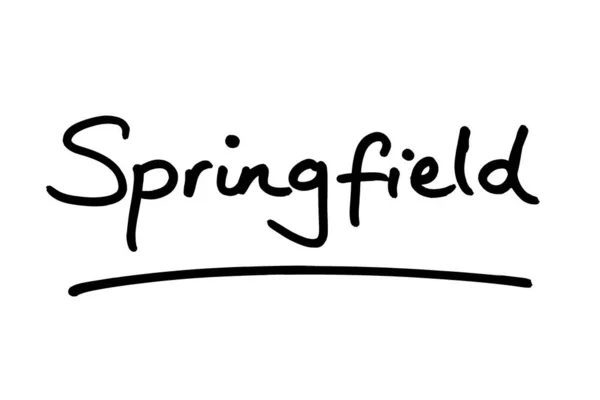 Springfield 美利坚合众国伊利诺伊州的首府 — 图库照片