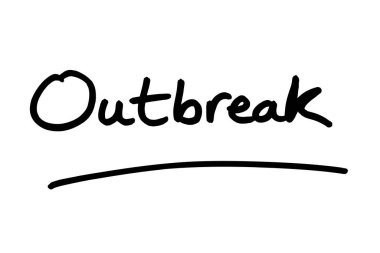 Salgın, beyaz arkaplanda el yazısı.