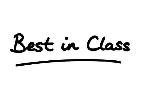 Best Class Handwritten White Background — Stock Photo, Image