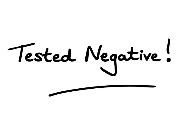 Test Negatif Çıktı Beyaz Bir Arkaplanda Yazısı — Stok fotoğraf